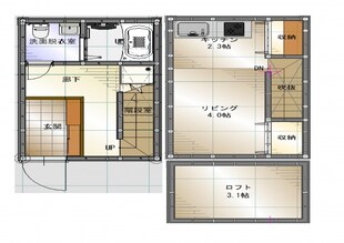 CASA COZY コイン通りの物件間取画像